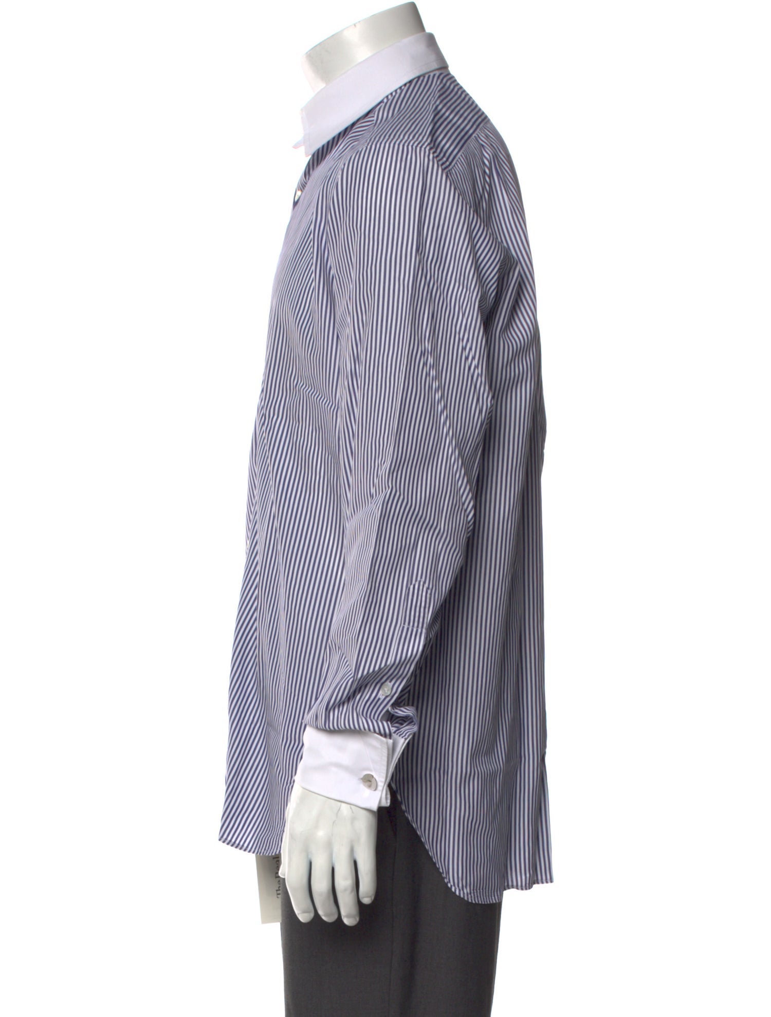 Turnbull & Asser Striped Long Sleeve Dress Shirt