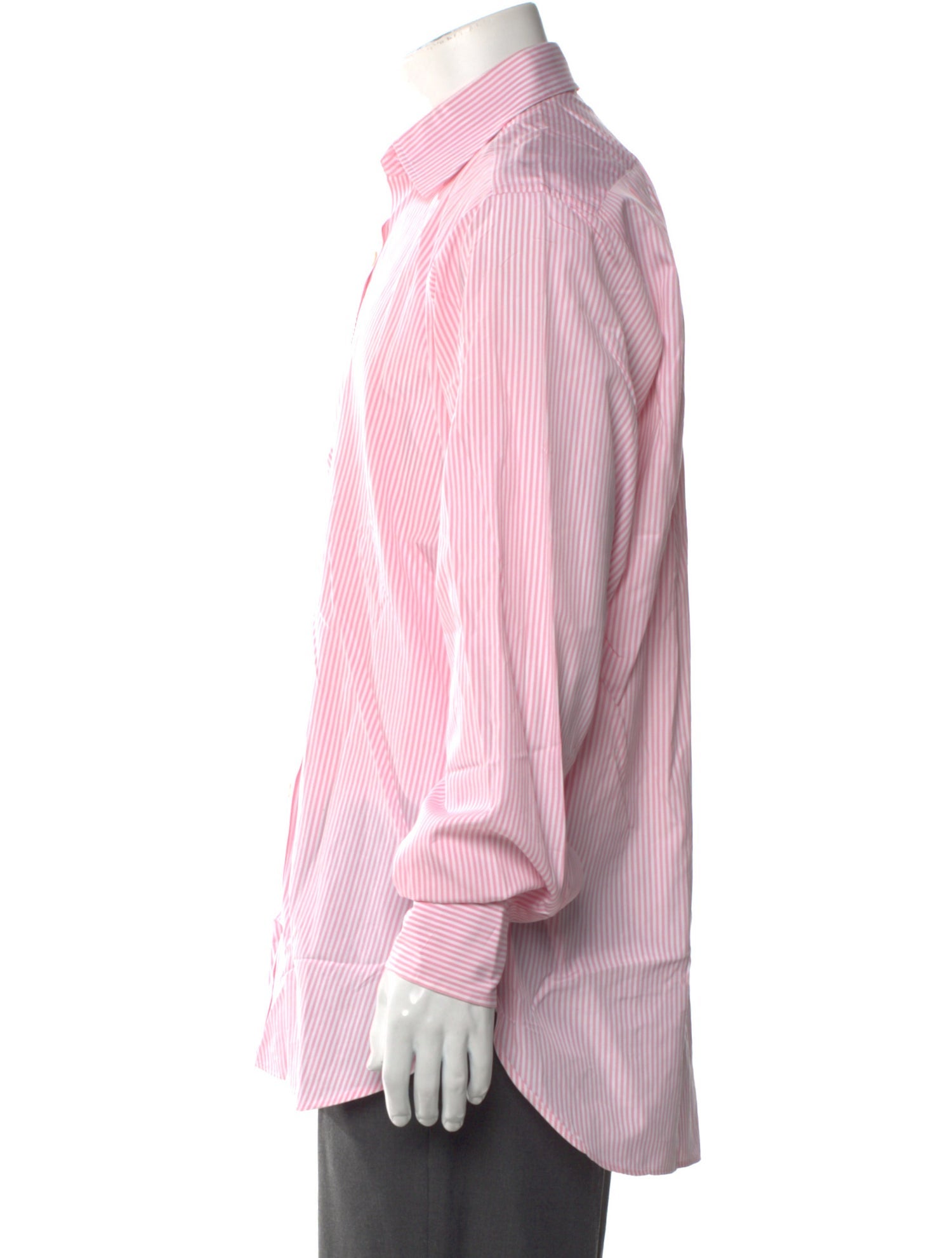 Turnbull & Asser Striped Long Sleeve Dress Shirt