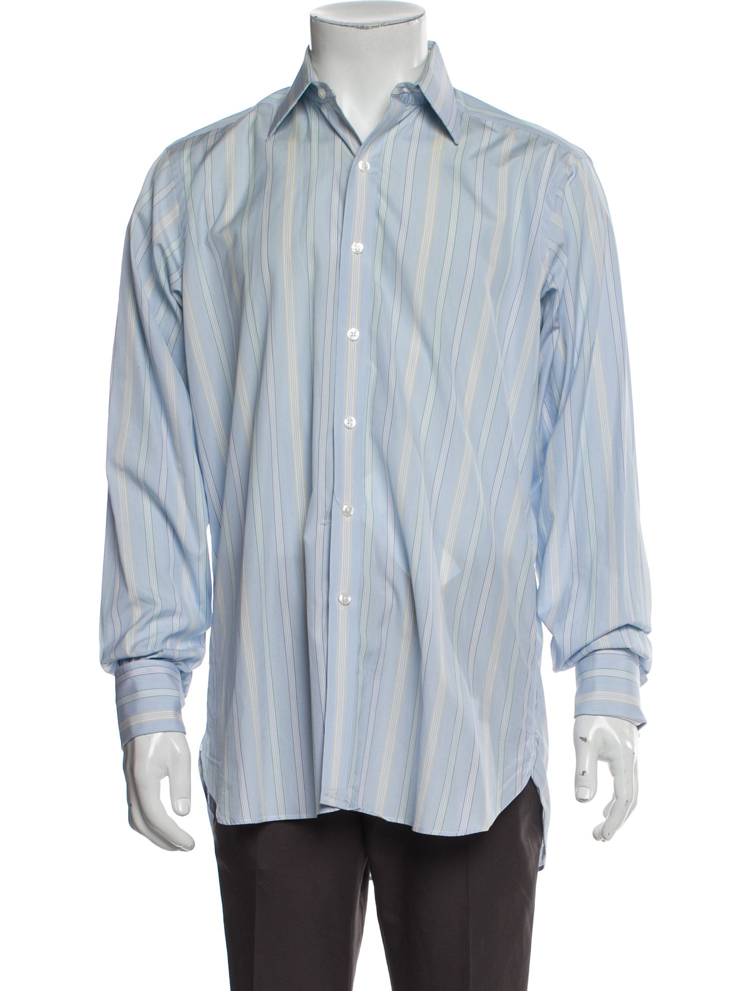 Turnbull & Asser Striped Long Sleeve Shirt
