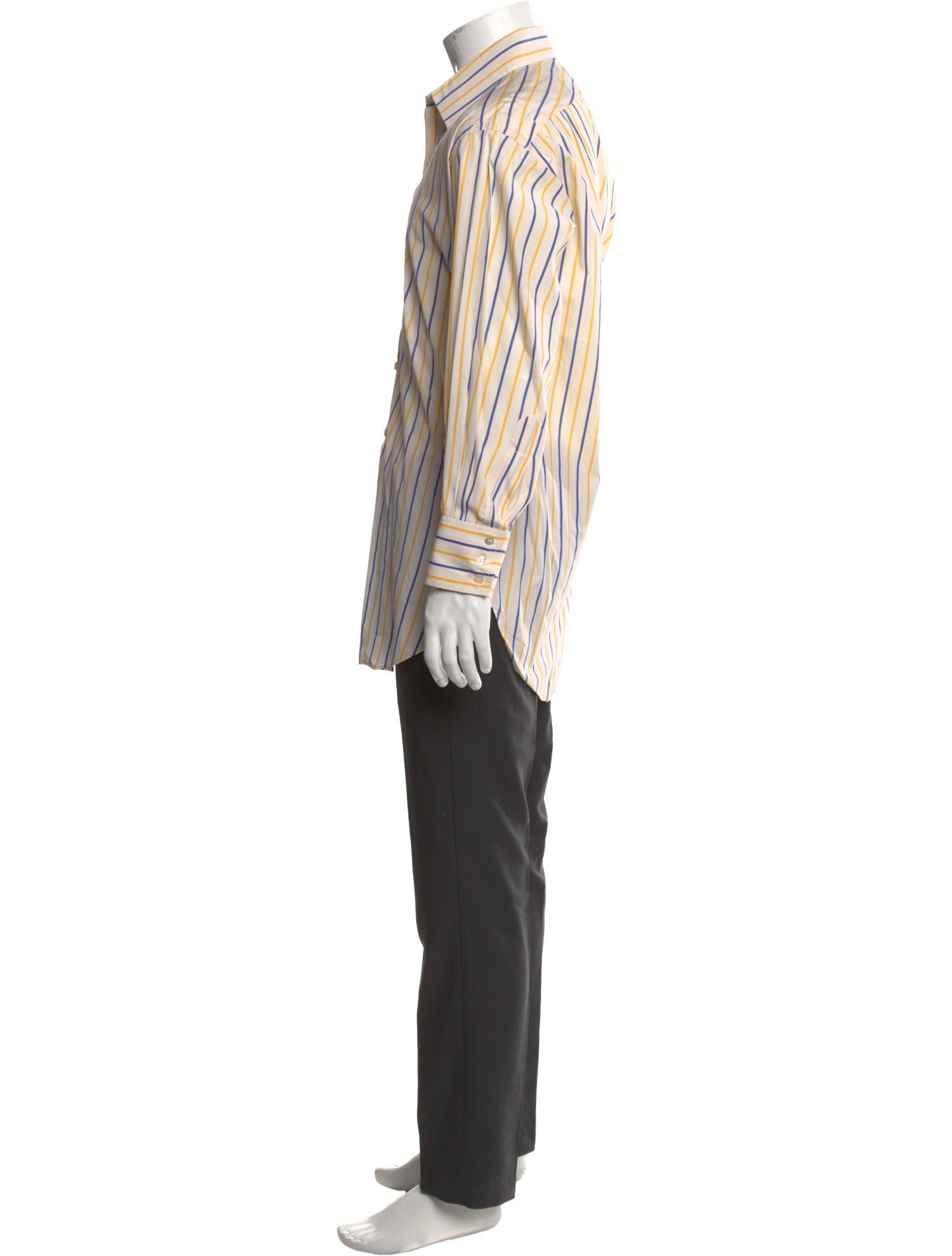 Turnbull & Asser Striped Long Sleeve Dress Shirt