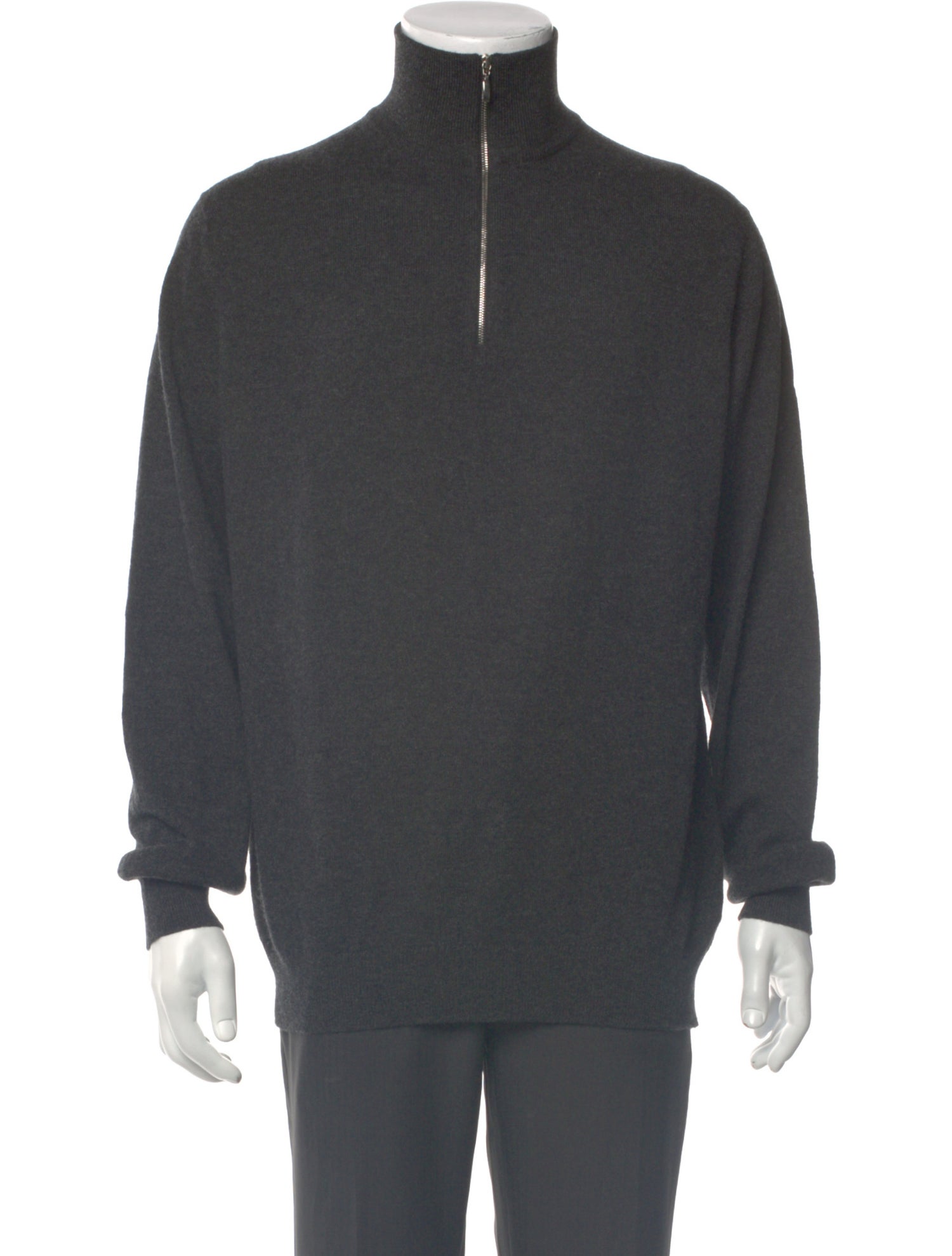 Turnbull & Asser Cashmere Mock Neck Pullover