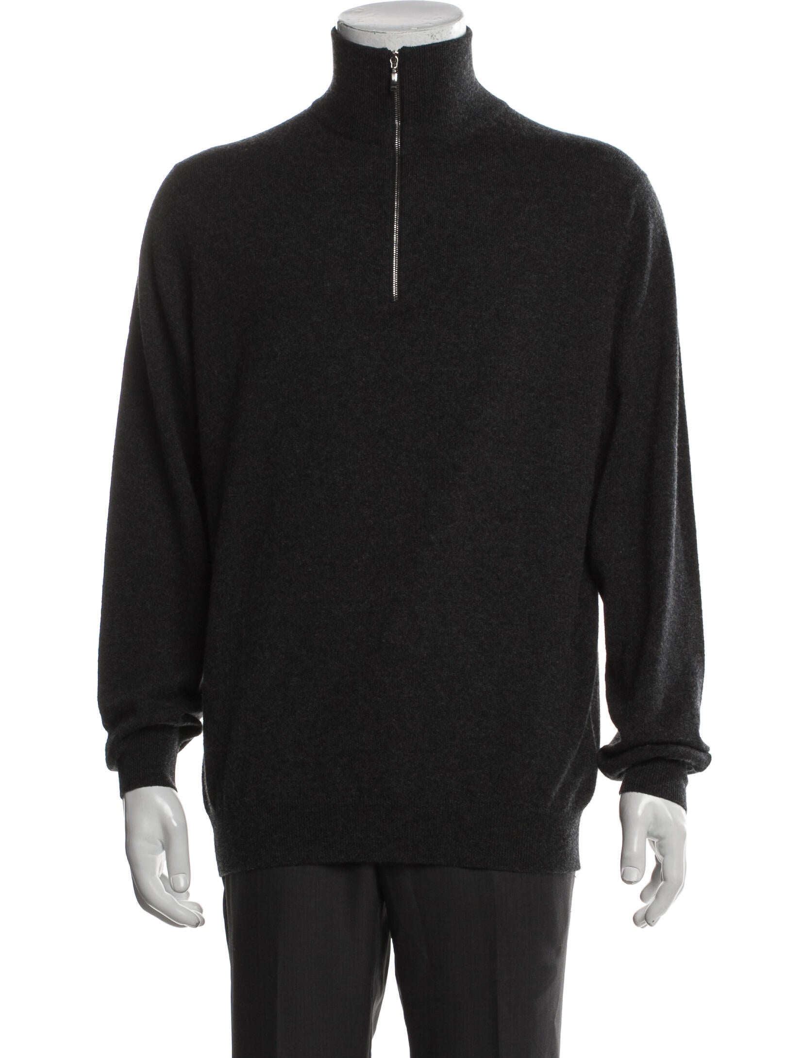 Turnbull & Asser Cashmere Mock Neck Pullover