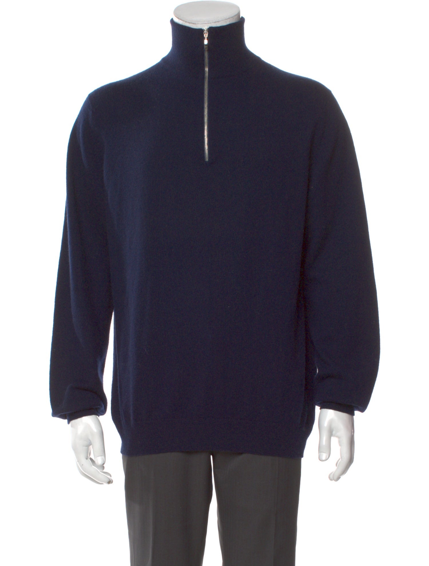 Turnbull & Asser Cashmere Mock Neck Pullover