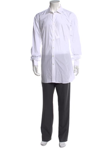 Pre-owned Turnbull & Asser Long Sleeve Dress Shirt In White