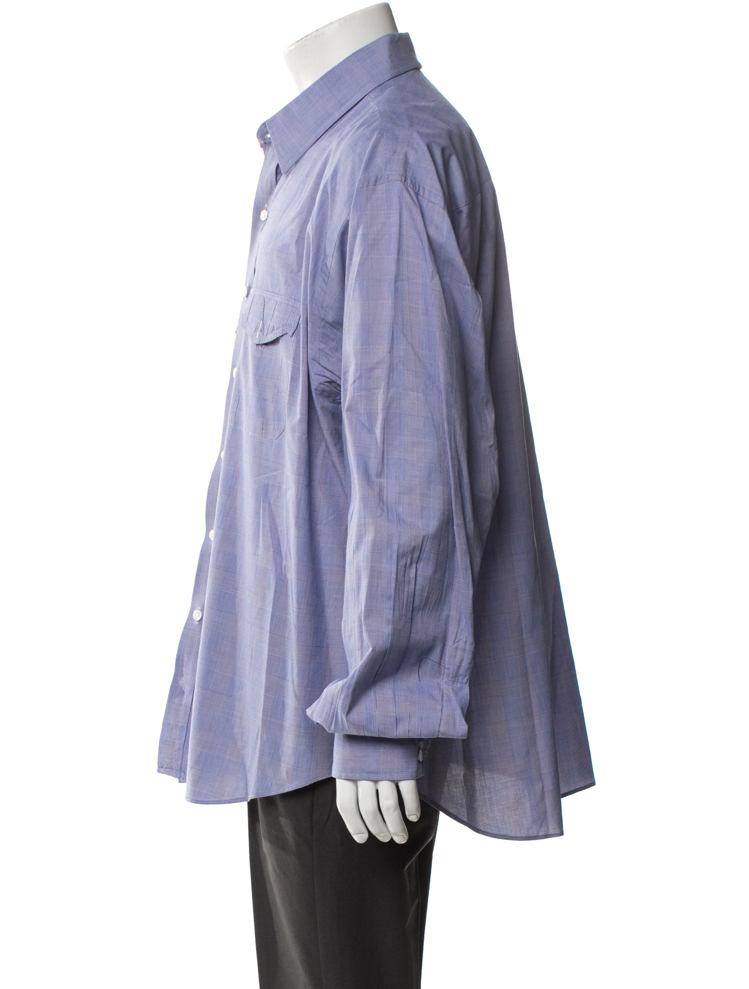 Turnbull & Asser Striped Long Sleeve Dress Shirt