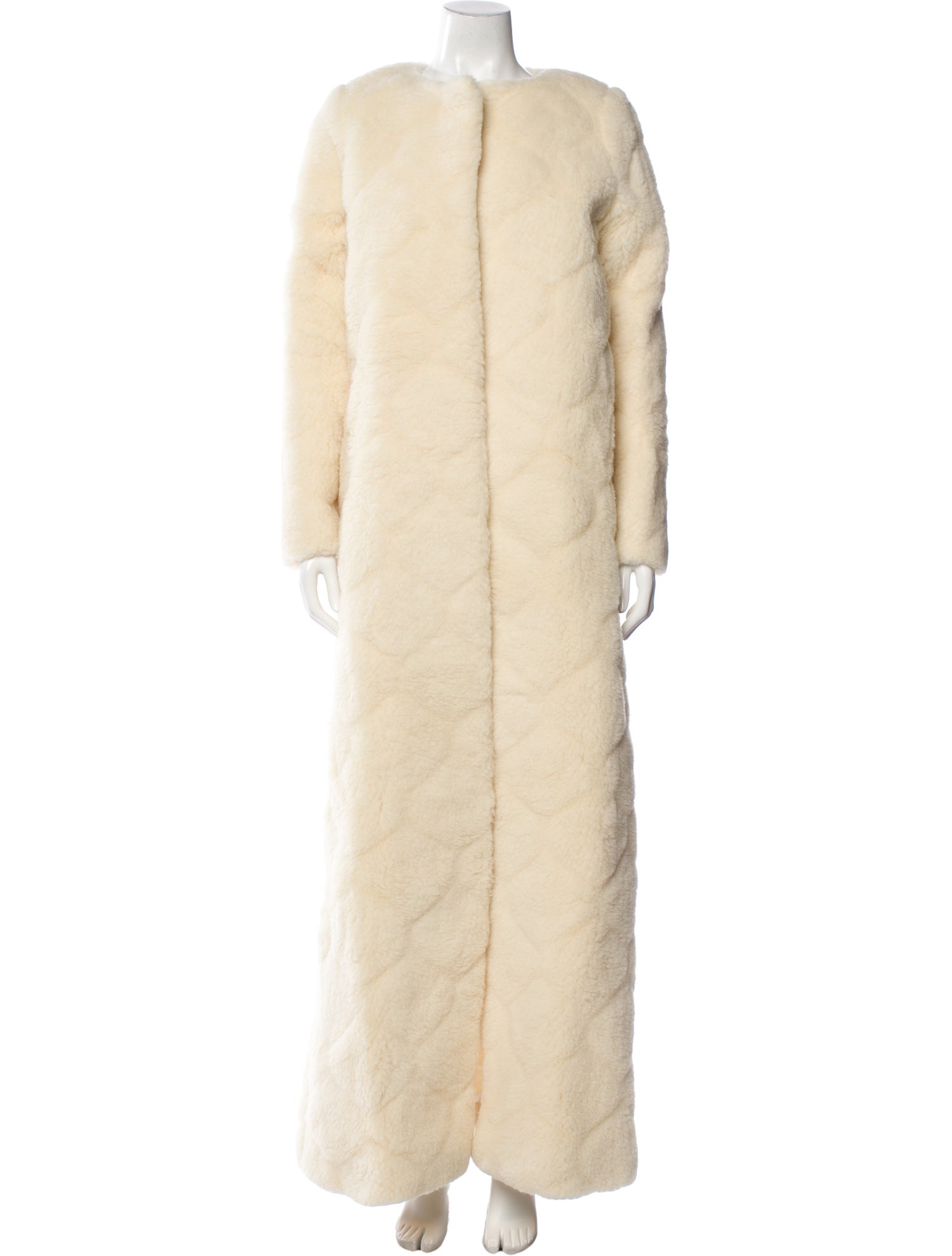 Nanna Van Blaaderen Merino Wool Faux Fur Coat