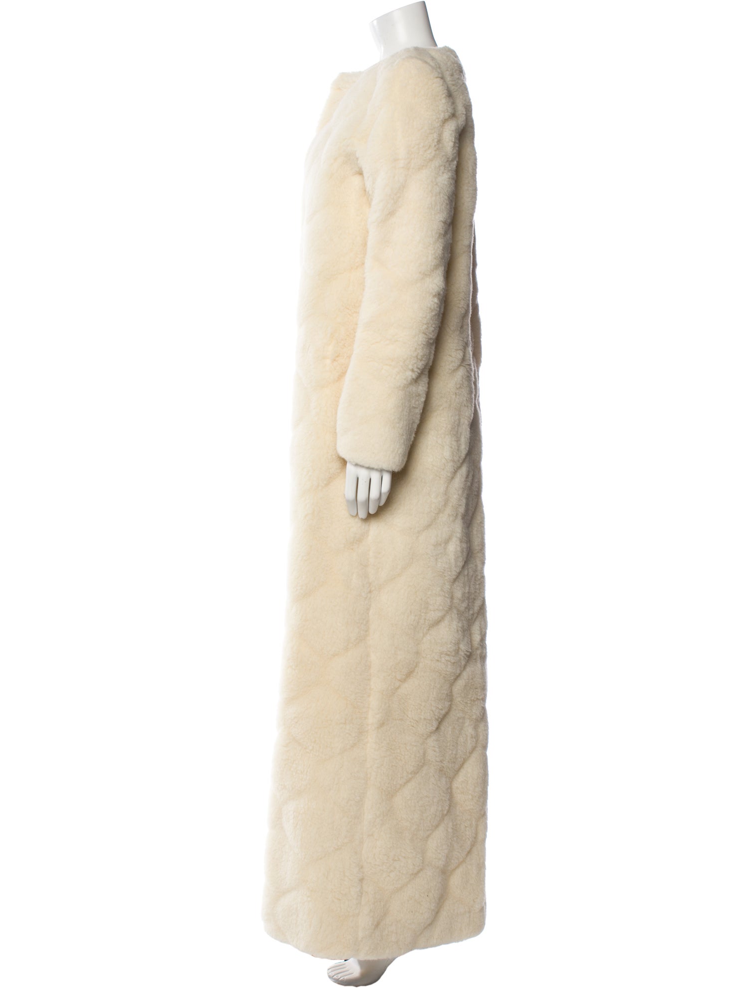 Nanna Van Blaaderen Merino Wool Faux Fur Coat