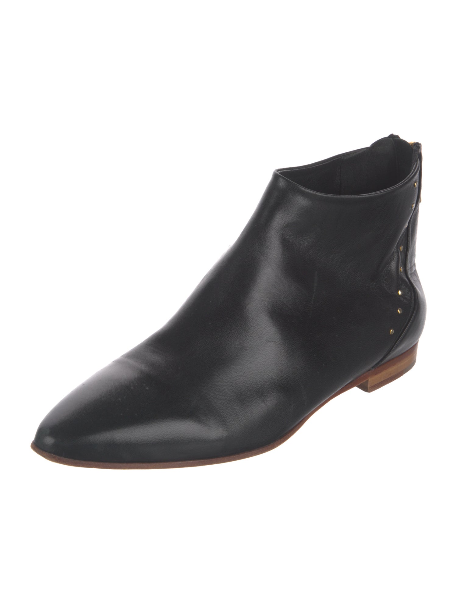 Bells & Becks Leather Studded Accents Chelsea Boots