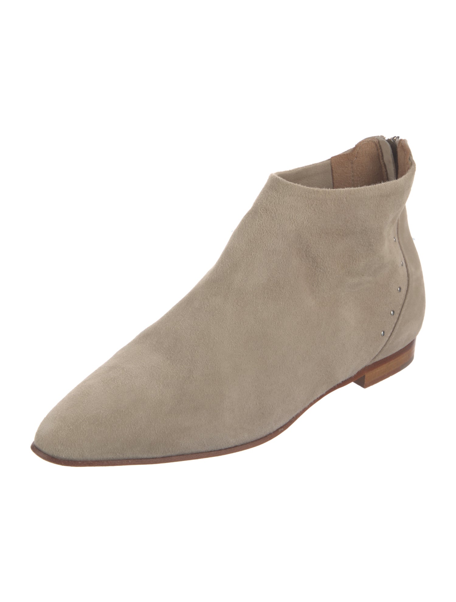 Bells & Becks Suede Studded Accents Chelsea Boots