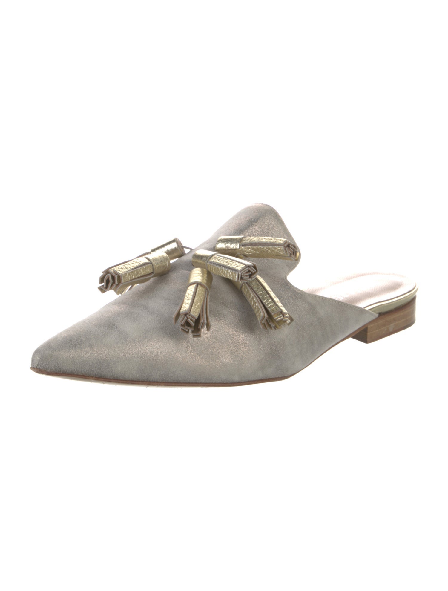 Bells & Becks Suede Glitter Accents Mules