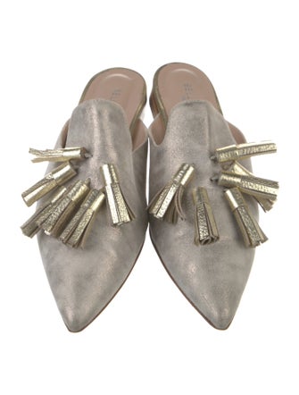 Bells & Becks Suede Glitter Accents Mules