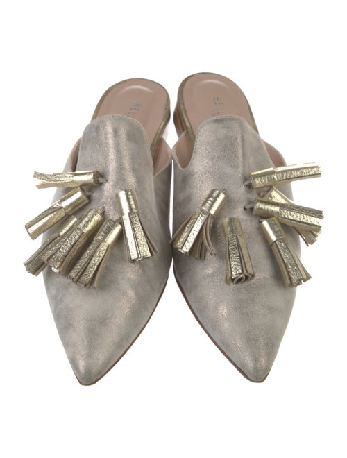 Bells & Becks Suede Glitter Accents Mules