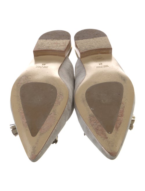 Bells & Becks Suede Glitter Accents Mules