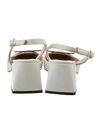 Bells & Becks Leather Slingback Pumps