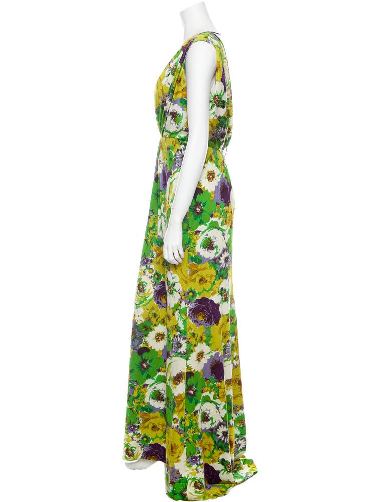 Blumarine Floral Print Gown