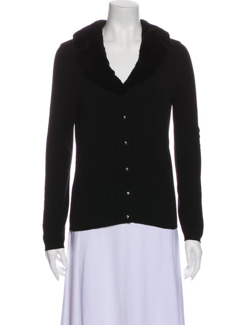 Blumarine V-Neck Sweater Black