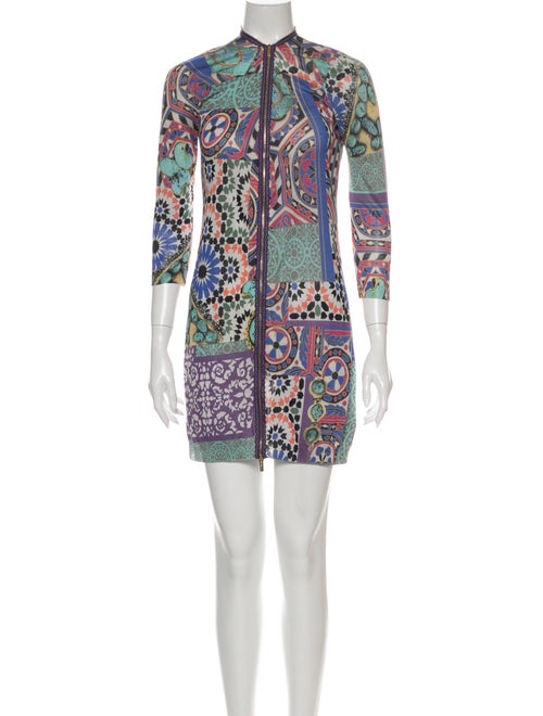 Blumarine Silk Mini Dress White