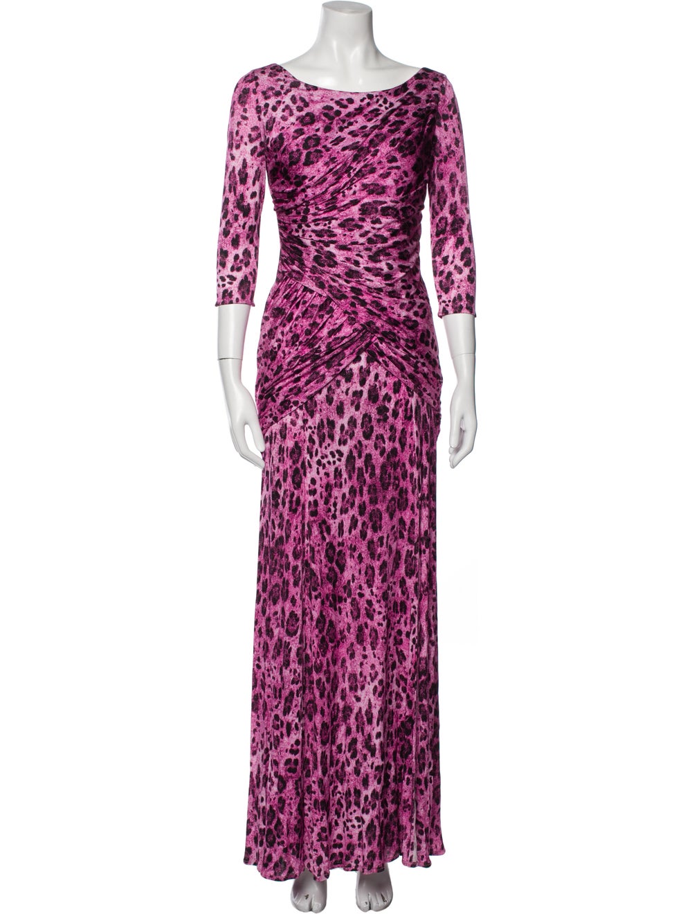 Blumarine Animal Print Long Dress - image 1