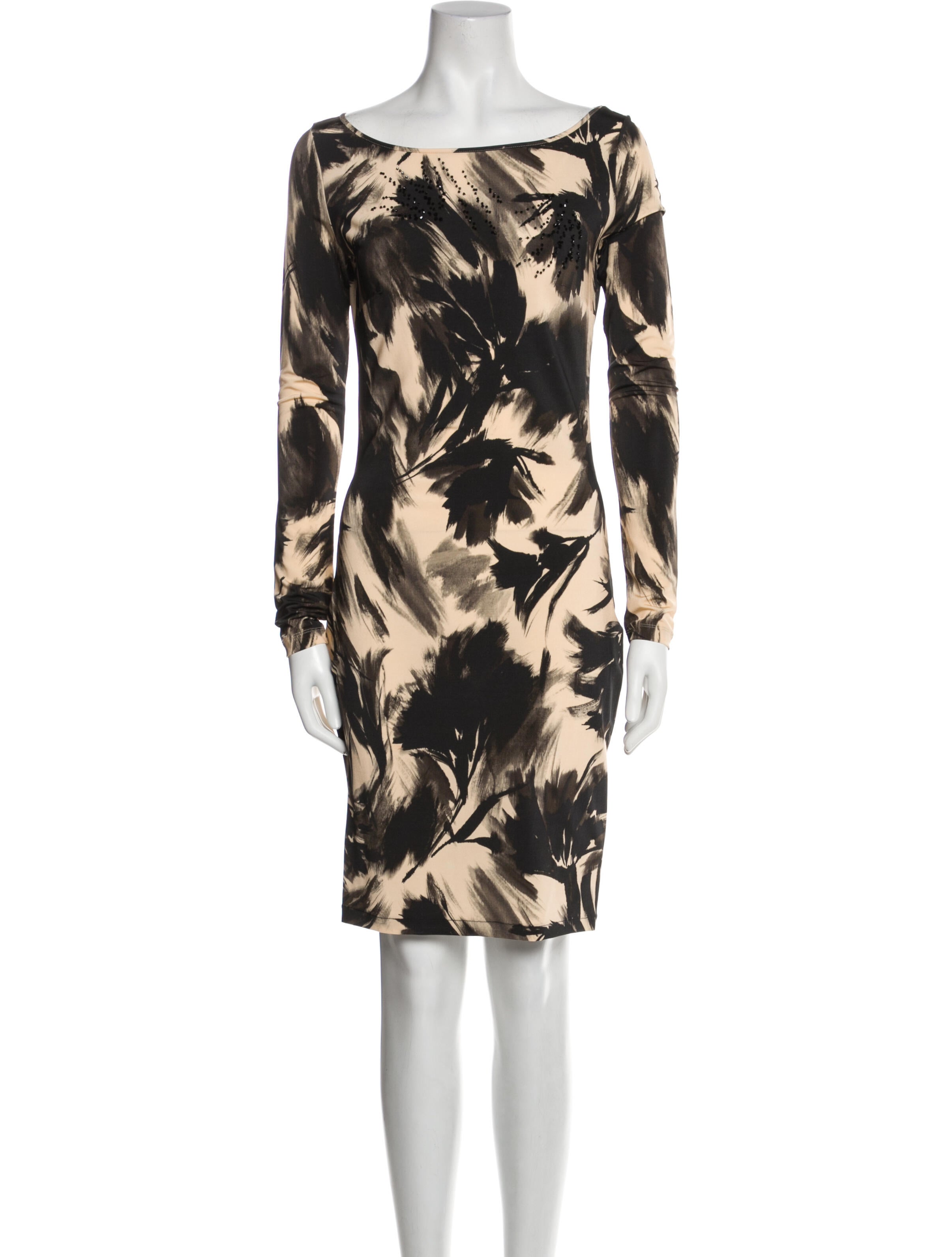 Blumarine Sleeveless SatinPaneled Dress Neutrals Dresses, Clothing BLU34069 The RealReal