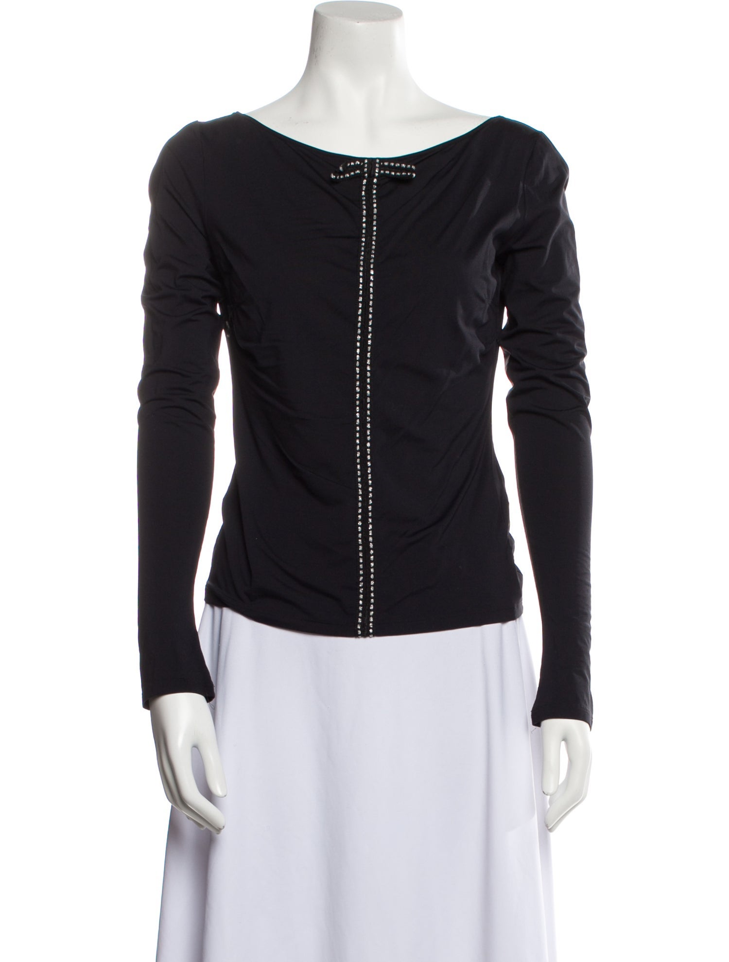 Blumarine Vintage 2000's Sweatshirt Black Tops, Clothing BLU47872