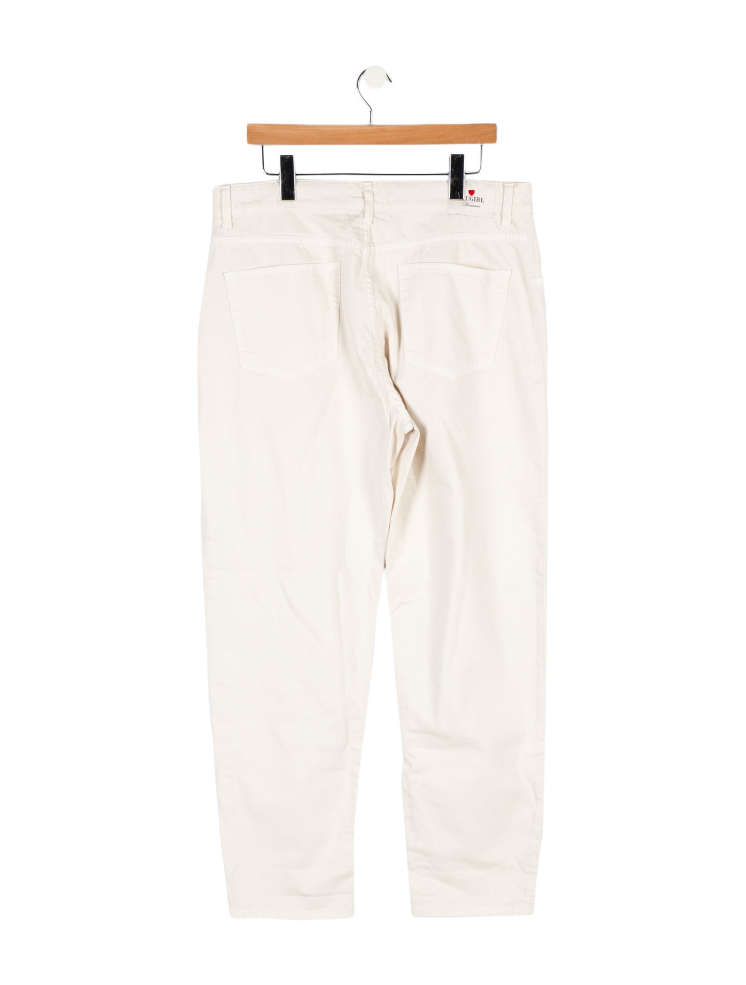 Blumarine High-Rise Straight Leg Jeans