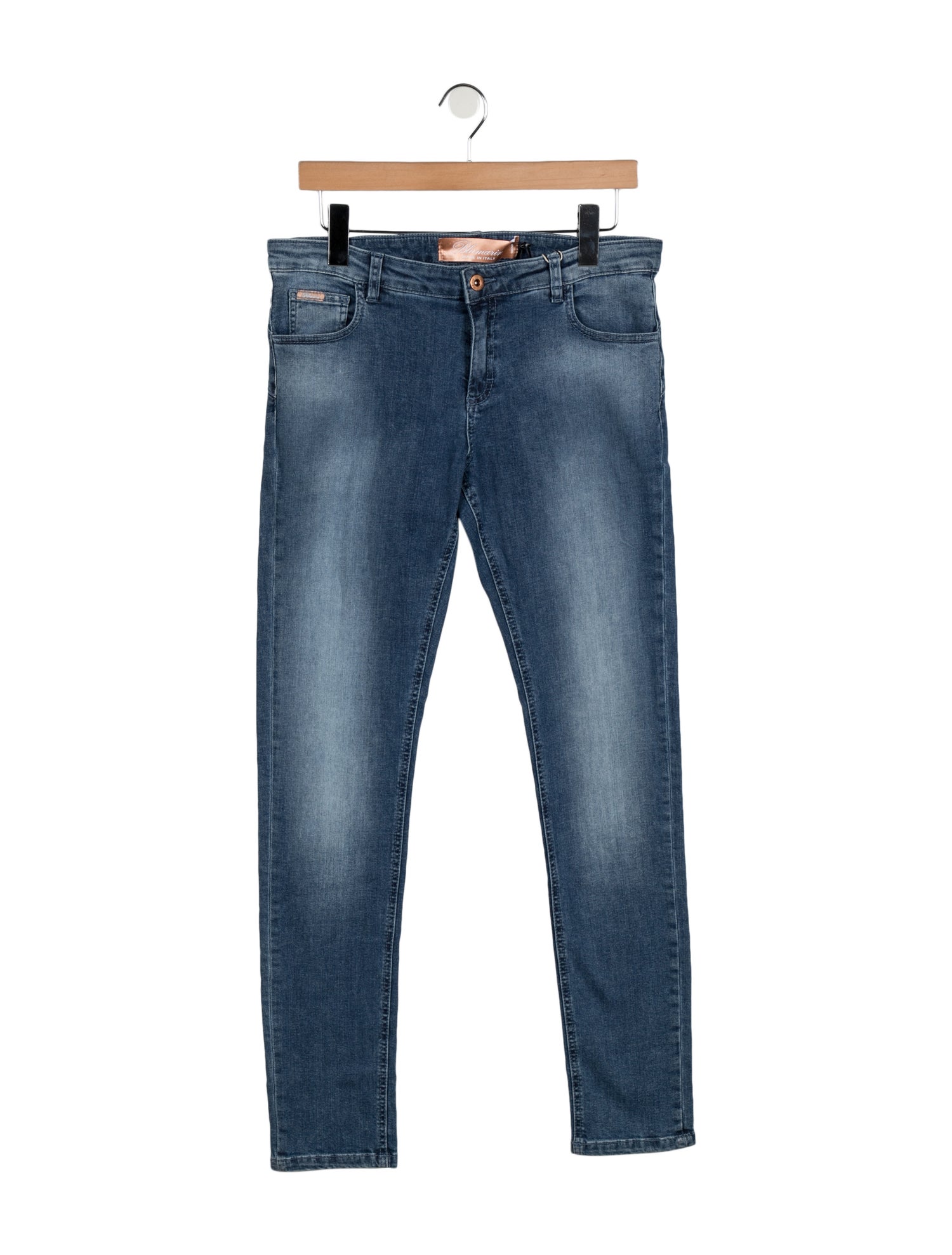 Blumarine Mid-Rise Straight Leg Jeans