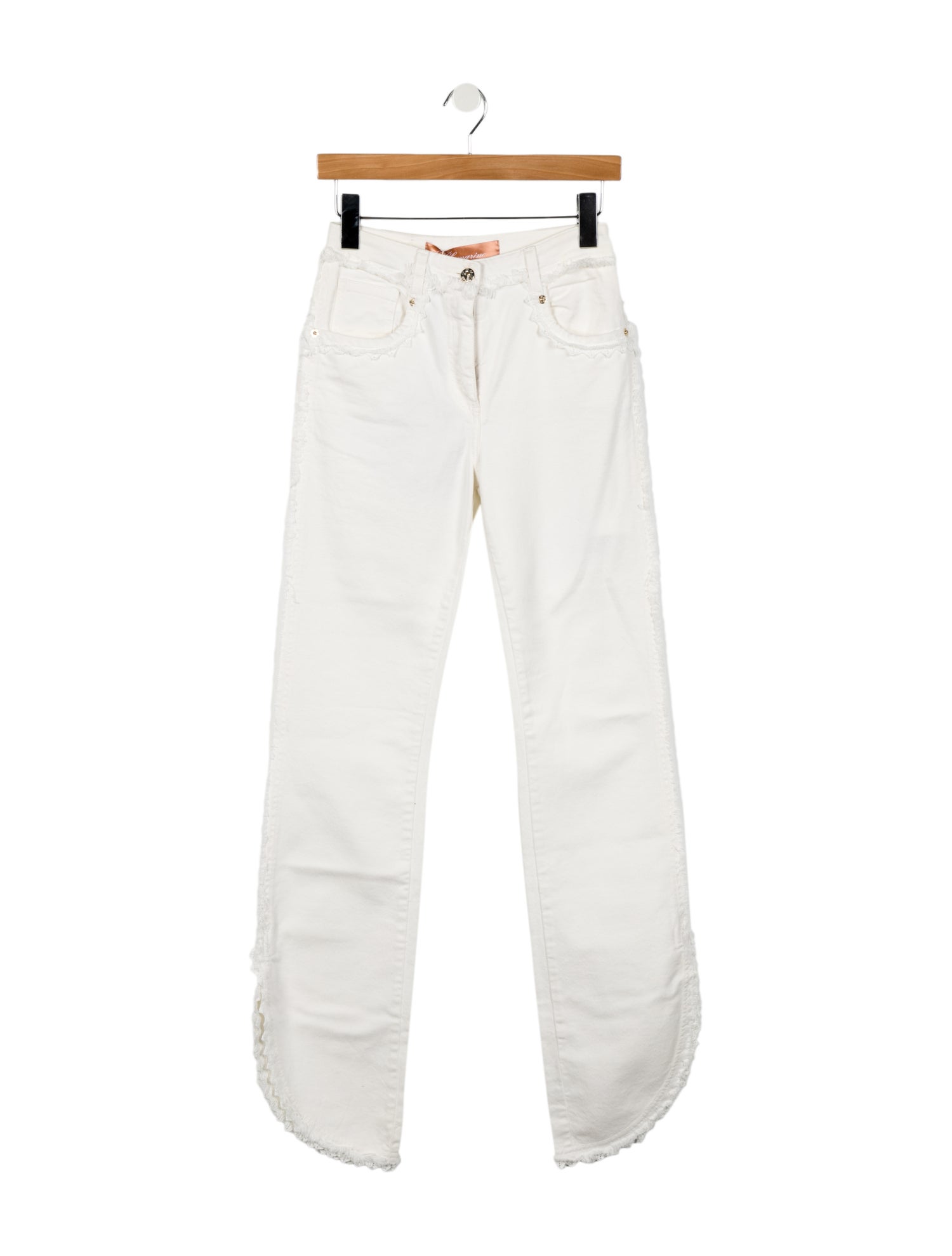Blumarine Mid-Rise Wide Leg Jeans