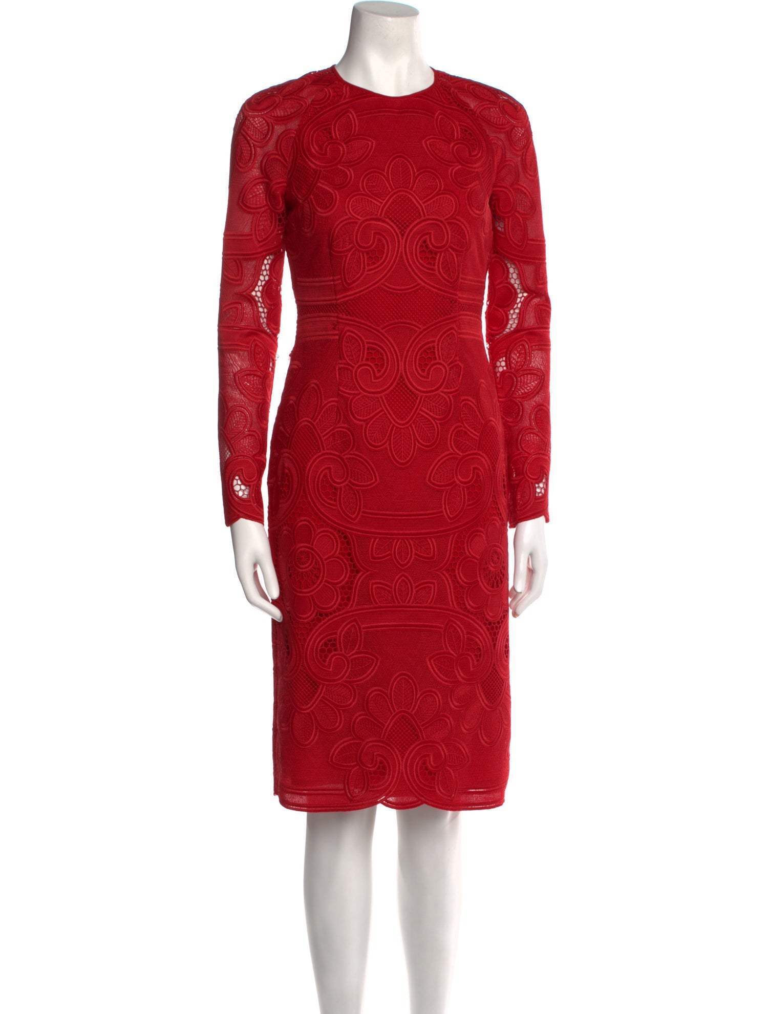 Blumarine Crew Neck Knee-Length Dress