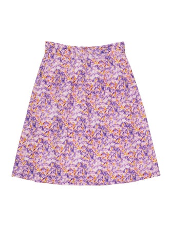 Blumarine Floral Print Wide Leg Pants