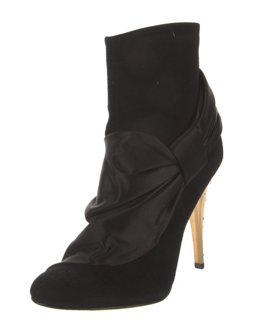 Blumarine Suede Crystal Embellishments Boots