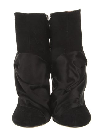 Blumarine Suede Crystal Embellishments Boots