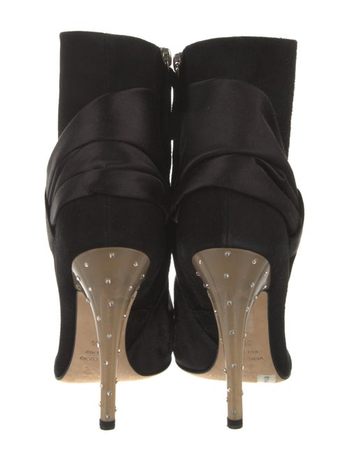 Blumarine Suede Crystal Embellishments Boots