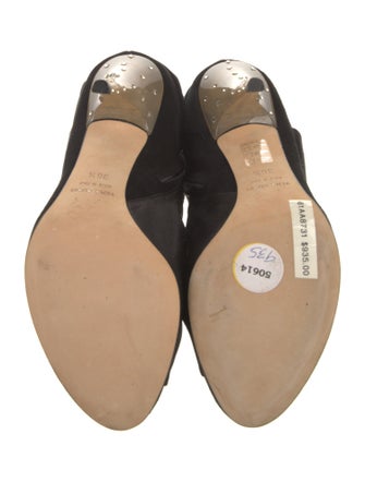 Blumarine Suede Crystal Embellishments Boots