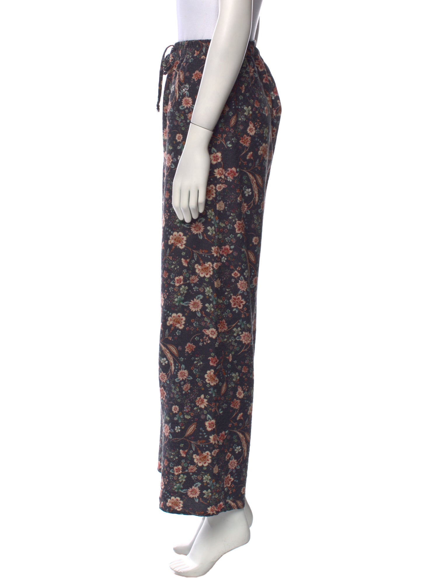 Blumarine Floral Print Studded Accents Pajamas