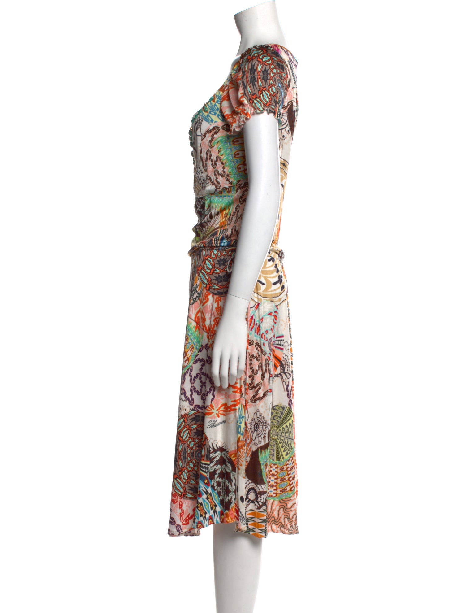 Blumarine Printed Midi Length Dress