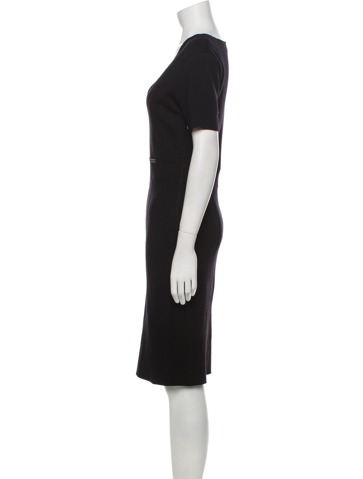 Blumarine V-Neck Knee-Length Dress