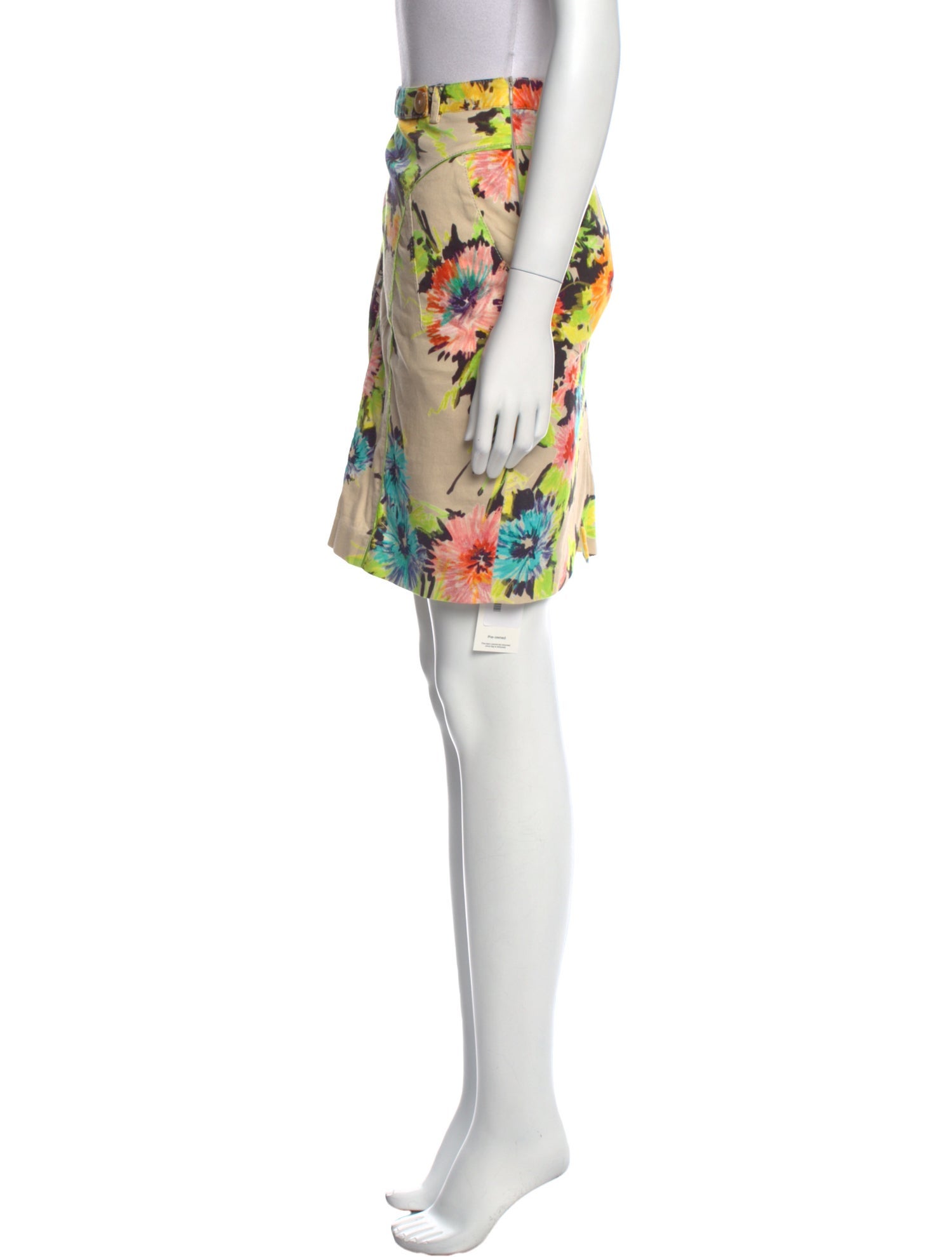 Blumarine Floral Print Mini Skirt