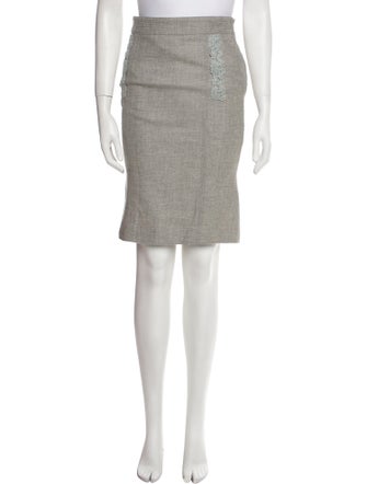 Blumarine Virgin Wool Knee-Length Skirt