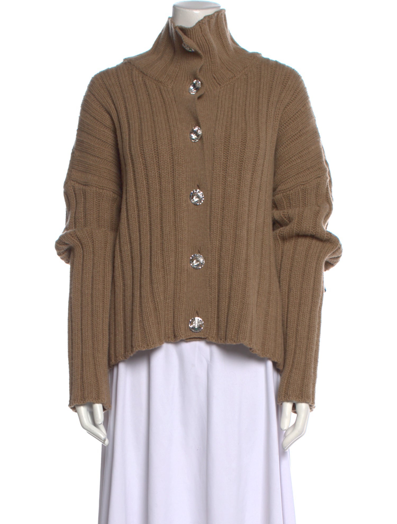 Blumarine Wool Mock Neck Sweater