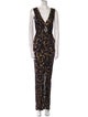 Blumarine Animal Print Long Dress