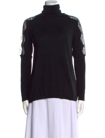 Blumarine Virgin Wool Turtleneck Sweater