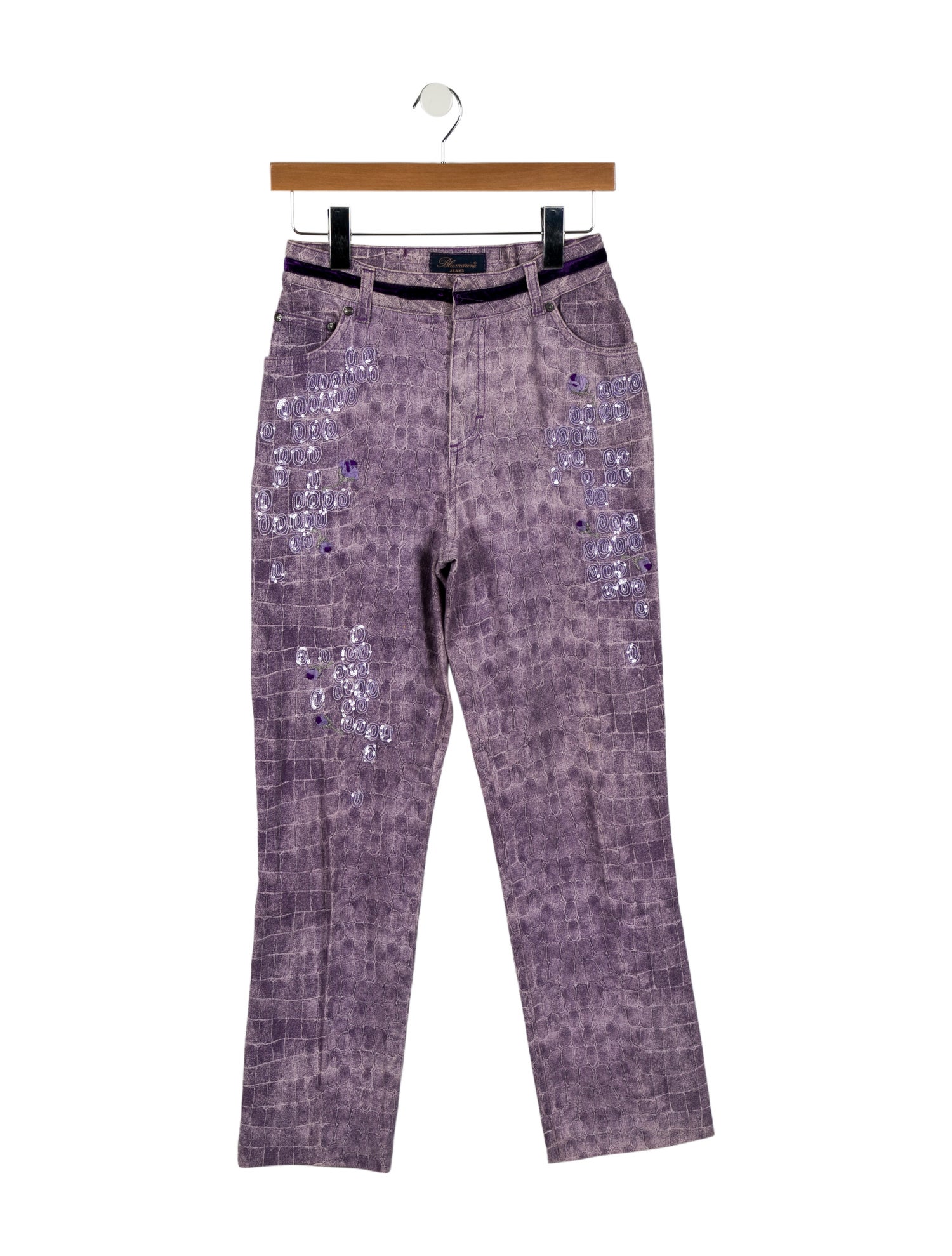 Blumarine Printed Straight Leg Pants