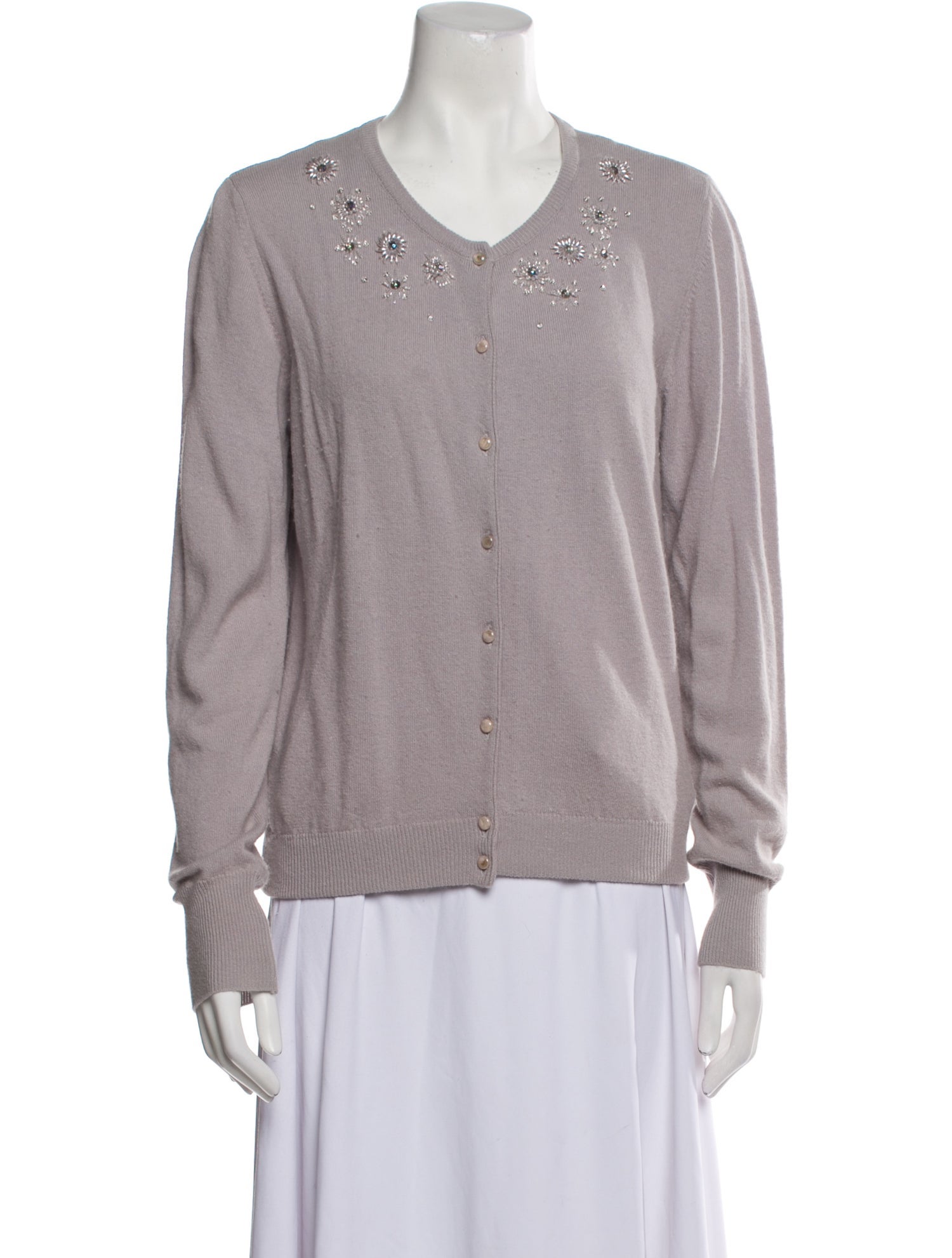 Blumarine Wool Scoop Neck Sweater