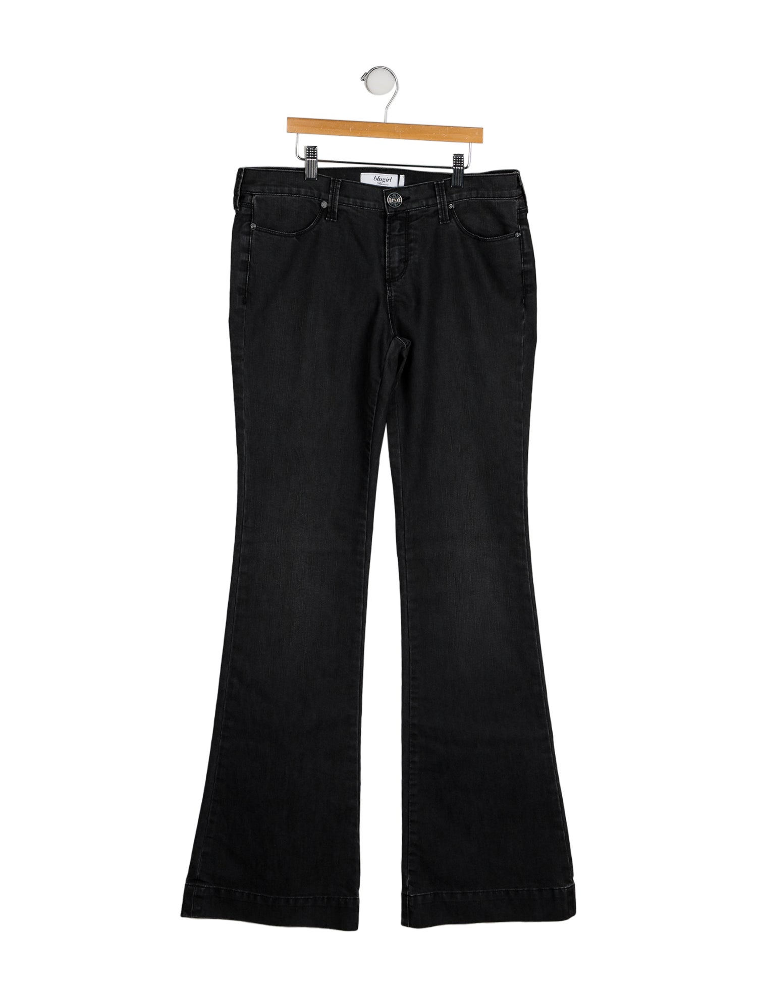 Blumarine Mid-Rise Wide Leg Jeans