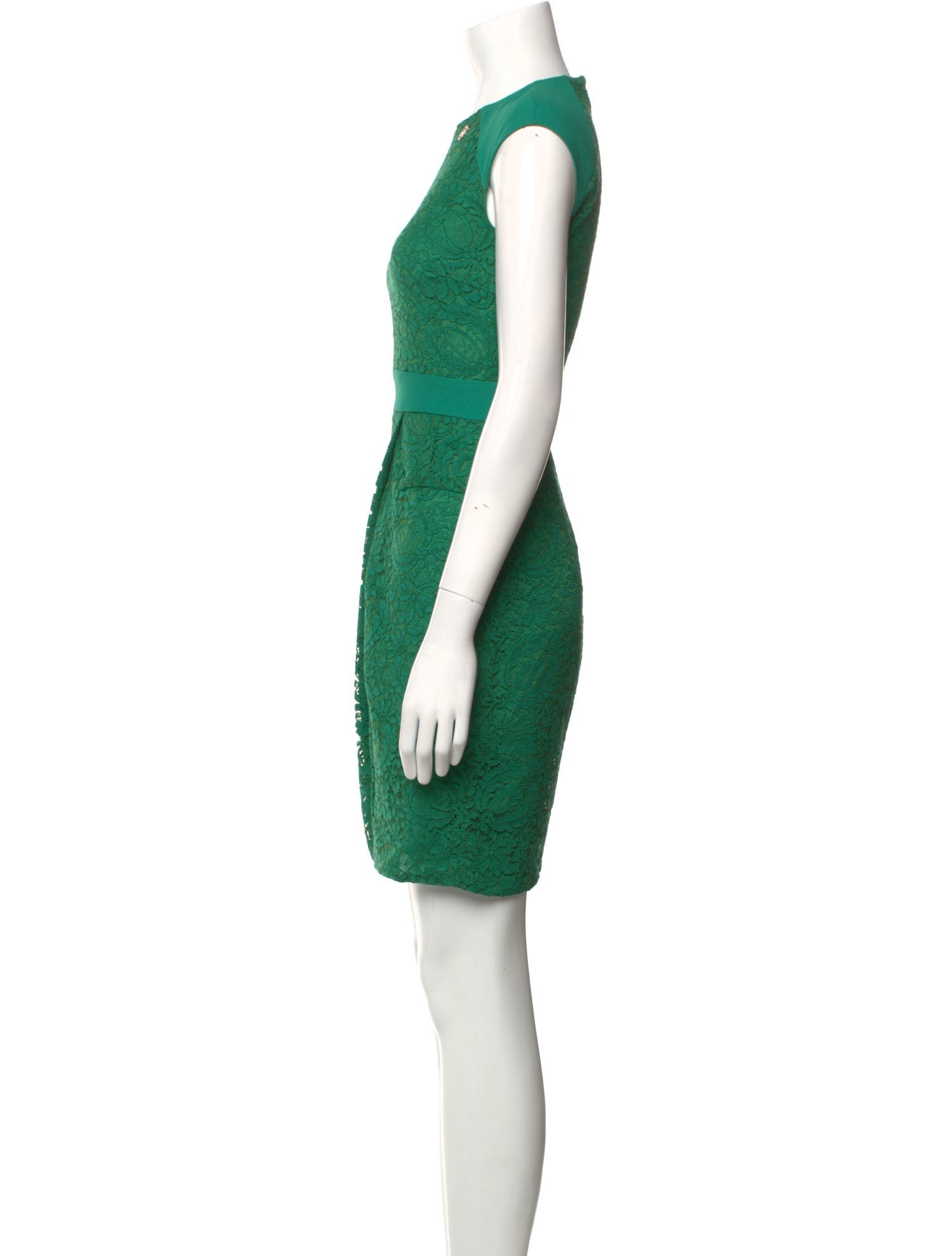 Blumarine Crew Neck Mini Dress