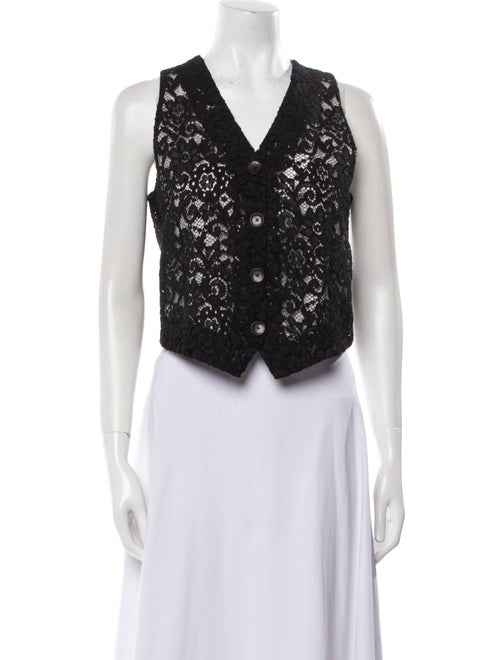Blumarine Lace Pattern Vest