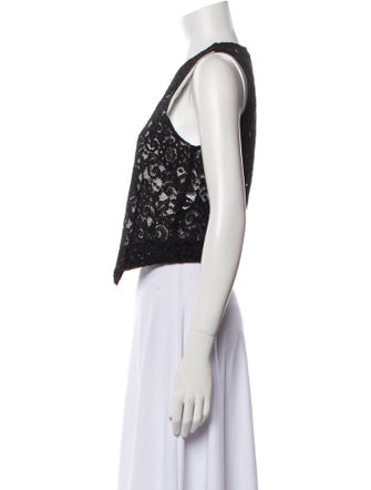 Blumarine Lace Pattern Vest