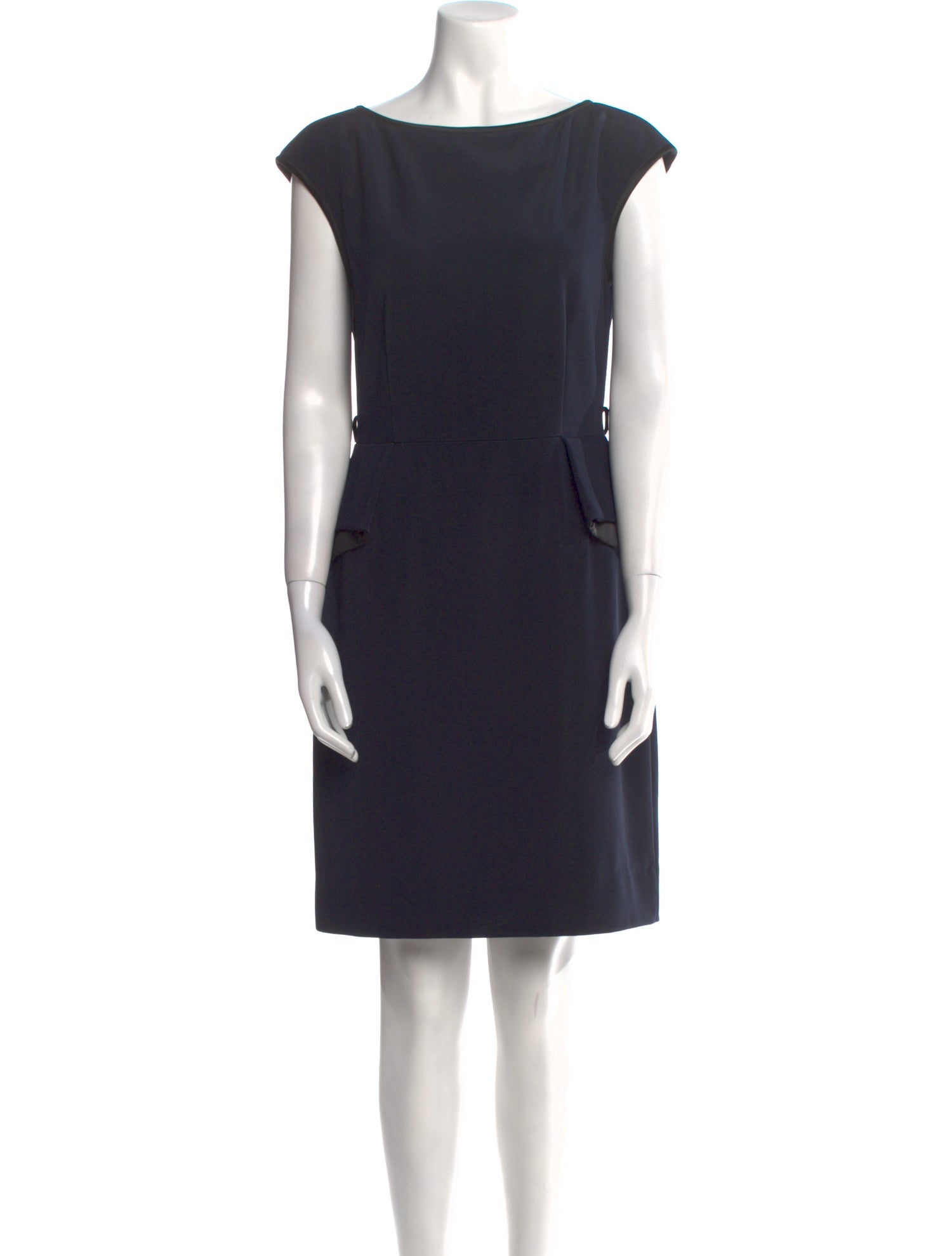 Blumarine Bateau Neckline Mini Dress