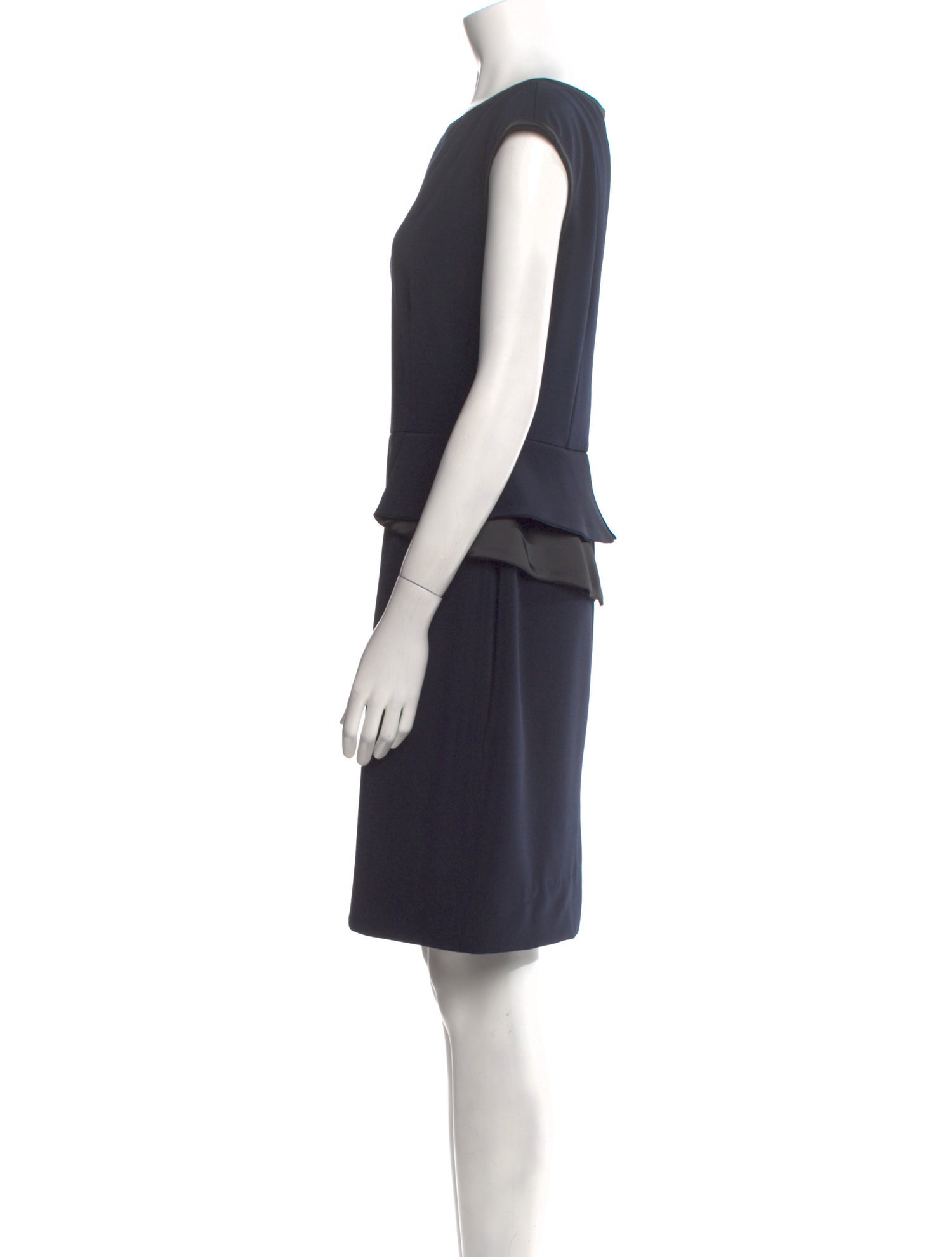 Blumarine Bateau Neckline Mini Dress