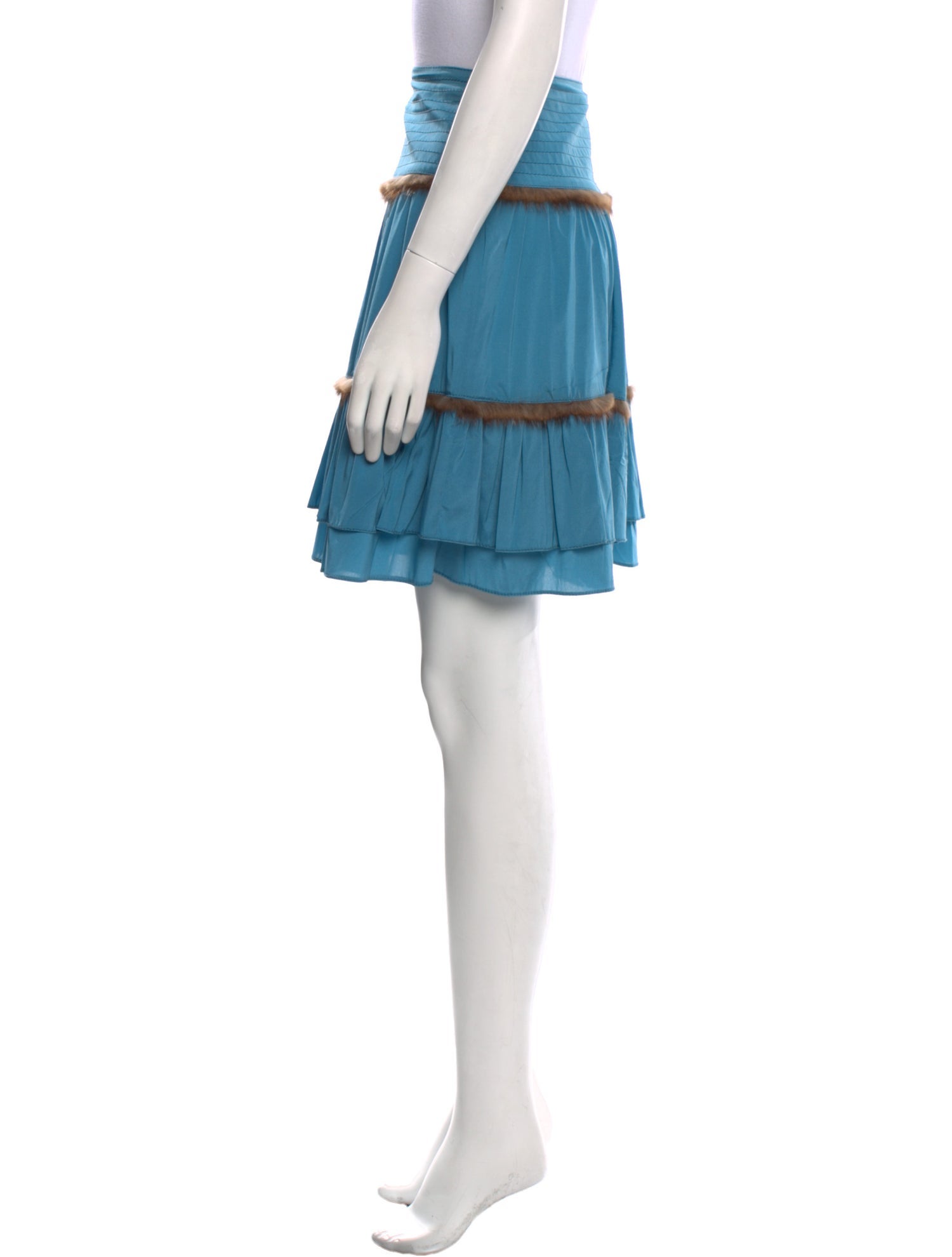 Blumarine Silk Knee-Length Skirt